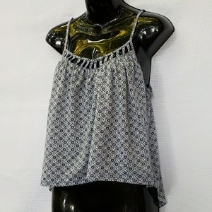 Love Fire Boho Festival Crop Tank Blouse Size S